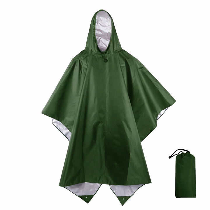 StormFlex | 3-in-1 Waterdichte Militaire Regenponcho
